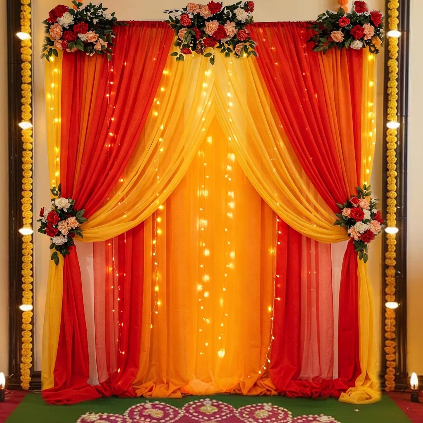 Ganpati Decoration Setup