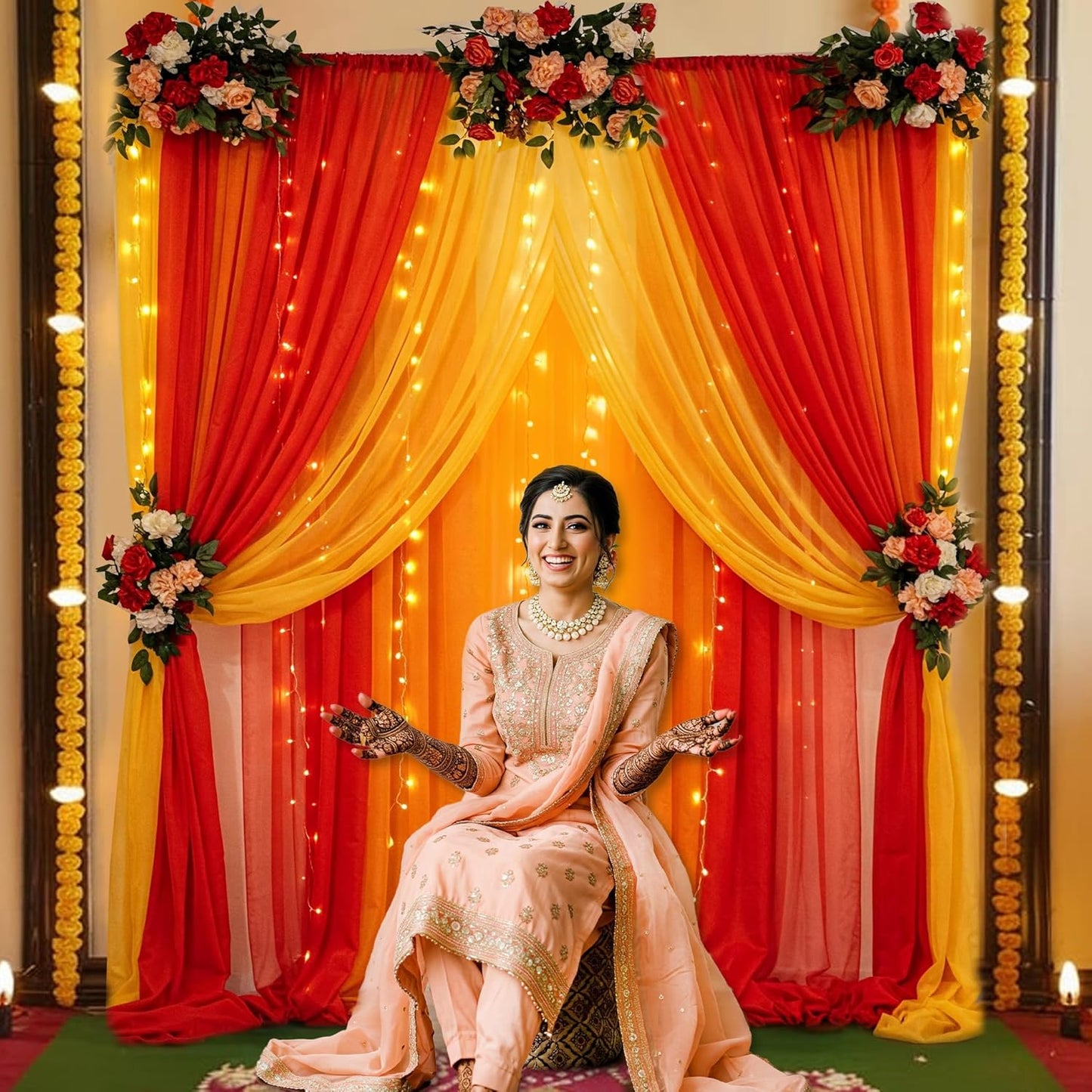 Ganpati Decoration Setup