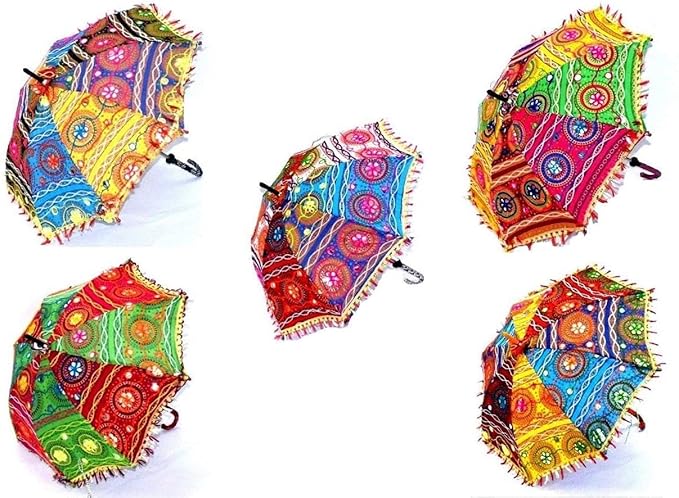 Handcrafted Jaipur Umbrella (Set of 5)