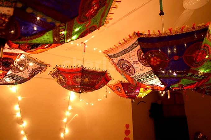 Handcrafted Jaipur Umbrella (Set of 5)