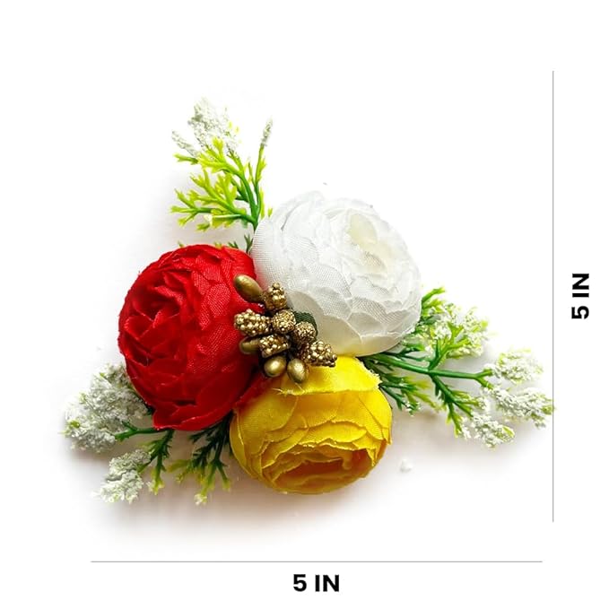 multiple color flower artificial (set of 6)
