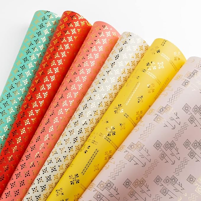 gift item wrapping paper (set of 6)