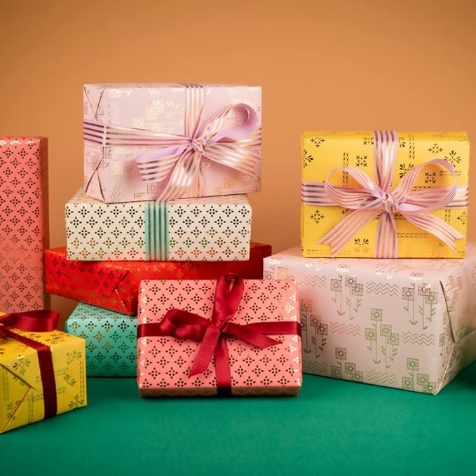 gift item wrapping paper (set of 6)