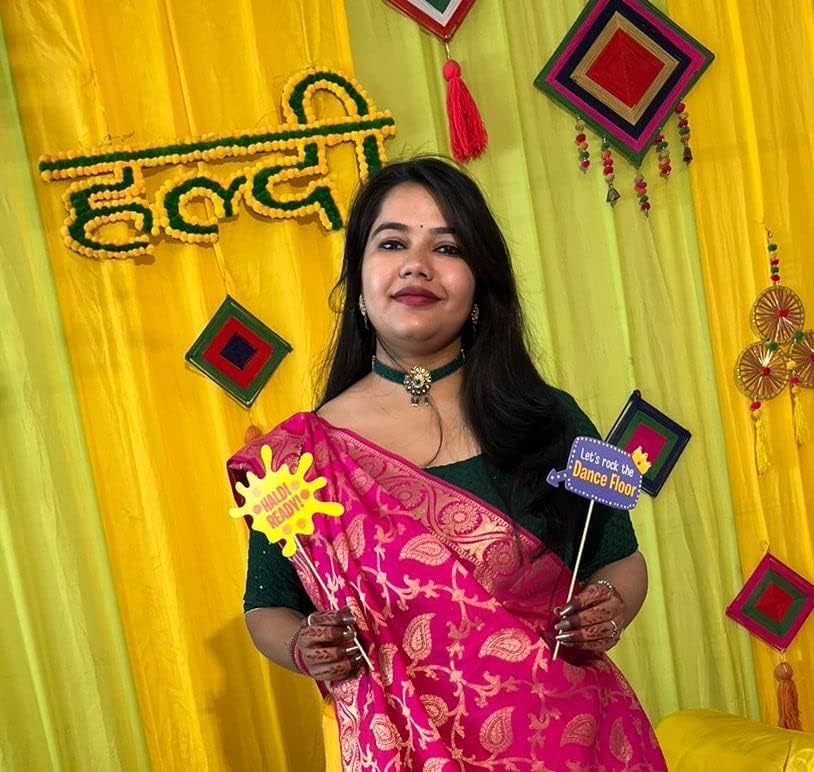Haldi photobooth props-42 pieces