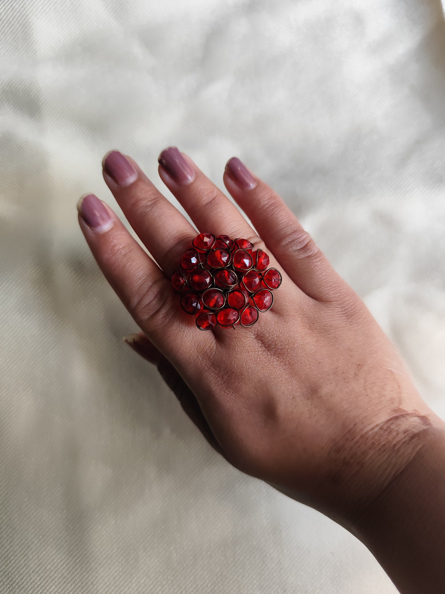 Red rose ring