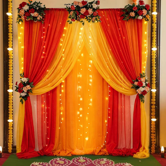 Ganpati Decoration Setup
